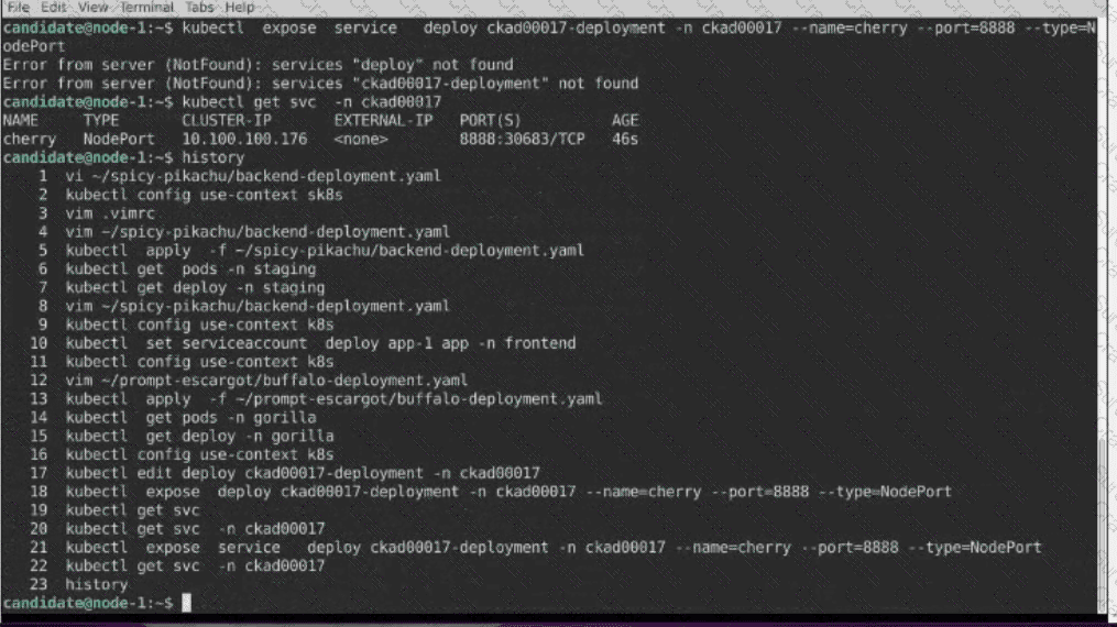 CKAD question answer